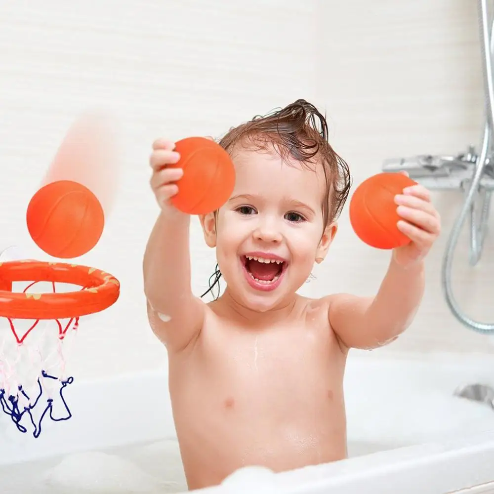 Kids Douche Schieten Mand Spel Bad Speelgoed Badkamer Mini Sucker Basketbal Zwembad Kind Baby Bad Geschenken Sport Speelgoed