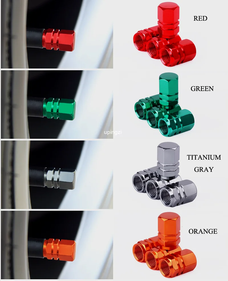 Aluminum Alloy Car Wheel Tire Valve Caps Covers Airdust WaterproofTyre Rim Stem For Automobiles Motorcycles Trucks Bikes