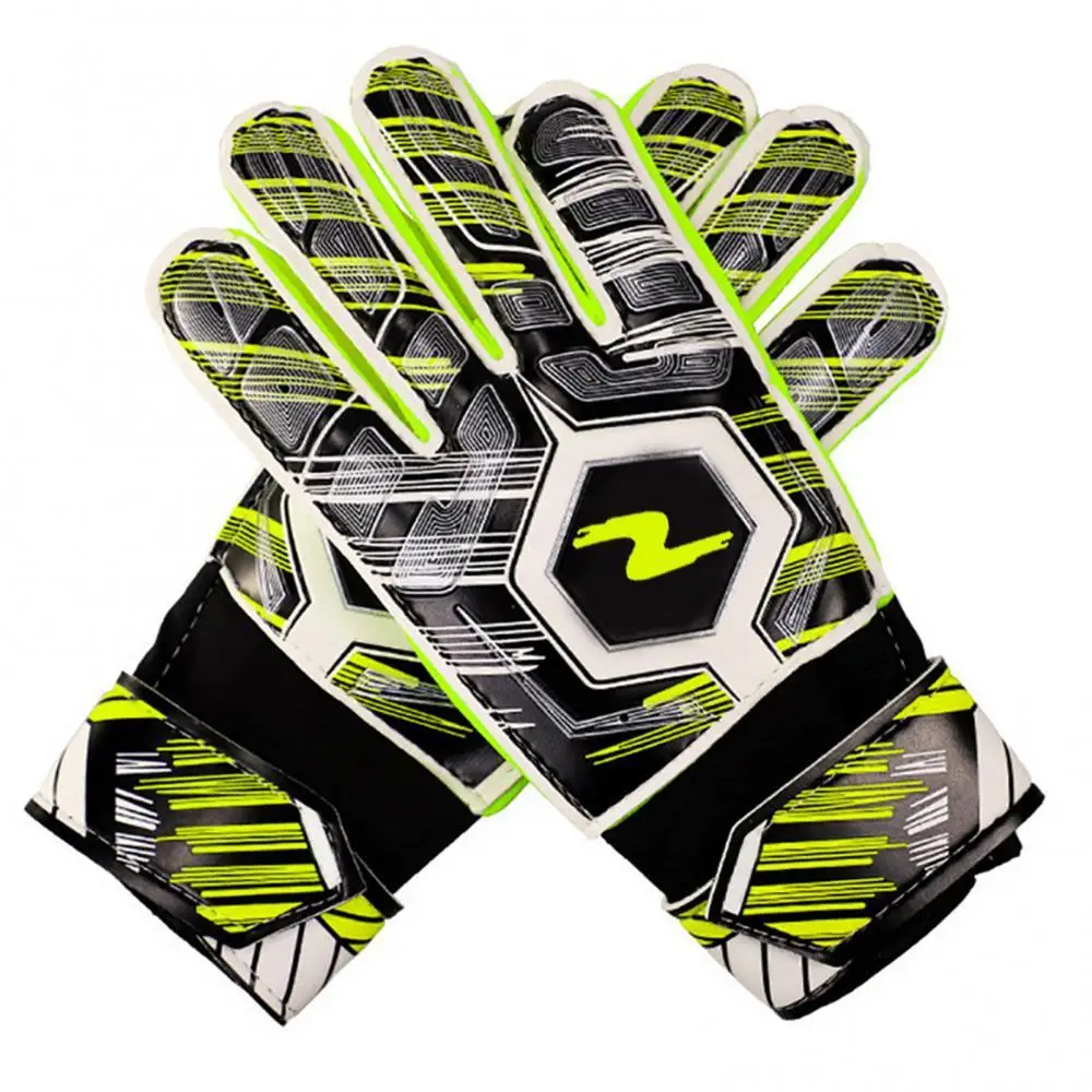 30% Hot Sale Adult Kids Football Soccer Goalkeeper Goalie Full Finger Hand Gloves for Football Soccer Goalkeeper