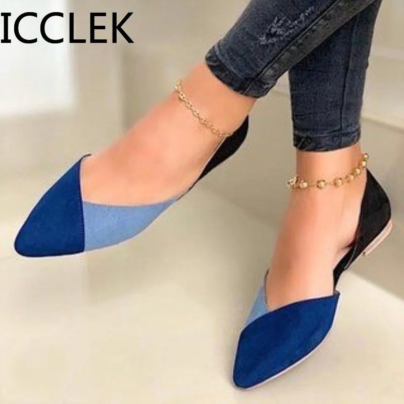 2020 New Arrival Women Flats Beautiful and Fashion Summer Shoes Flat Ballerina Comfortable Casual Women Shoes Size 44