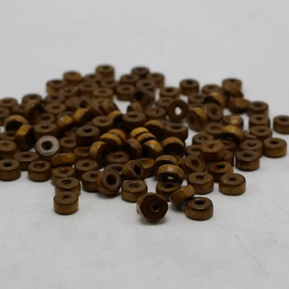 1000 Coffee Colour 6X3mm Column Heishi Wood Beads~Wooden