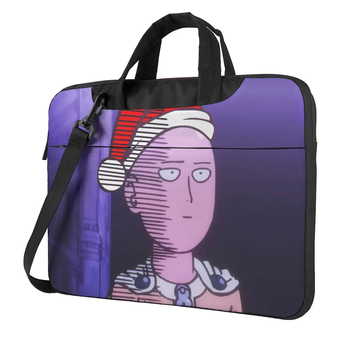 

Anime - One-Punch Man Laptop Bag Case Protective Vintage Computer Bag Bicycle Crossbody Laptop Pouch