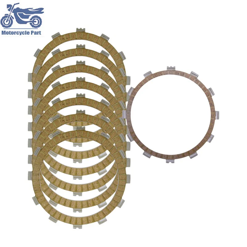 8pcs Motorcycle Friction Clutch Plates Kit For For YAMAHA YFZ 450 YFZ450 2004-14 FZ8 800 2011-15 YFM 700 YFM700 Raptor 2006-14