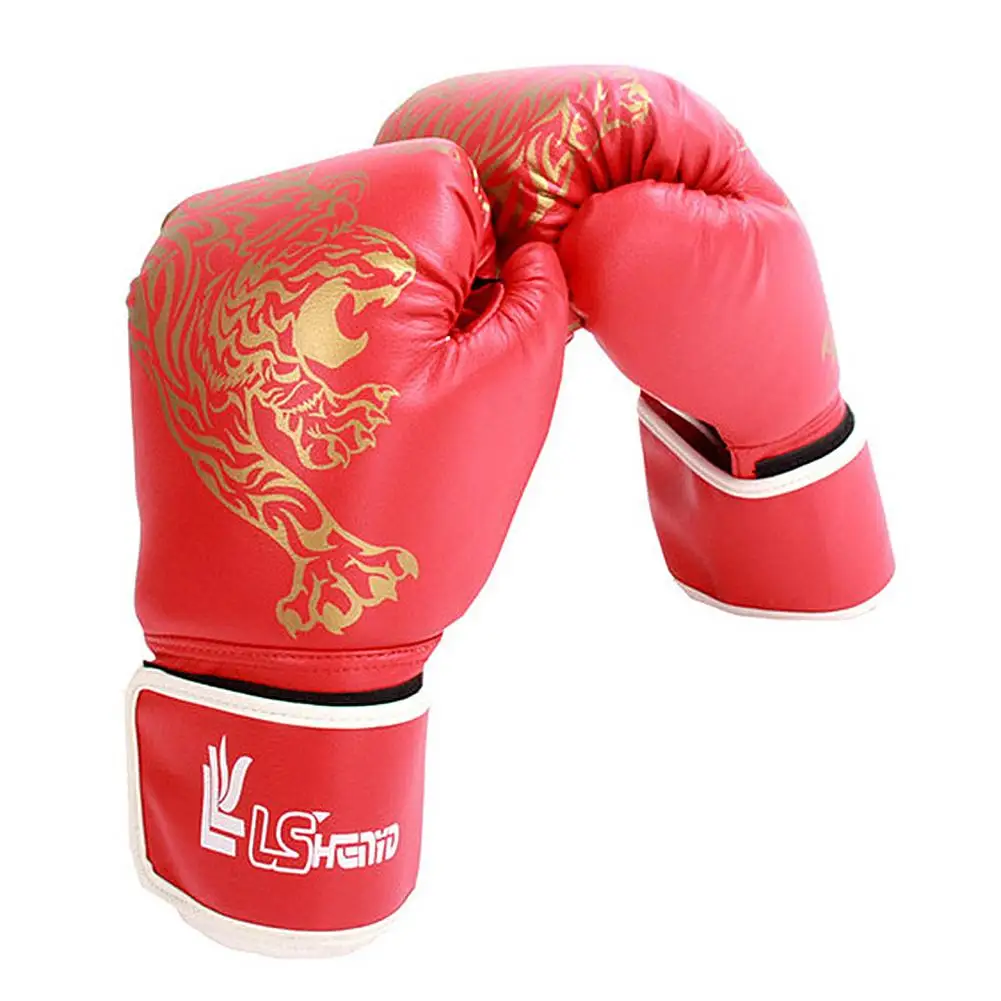 Kick Boxing Gloves For Men Women PU Karate Muay Thai Guantes De Boxeo Free Fight MMA S anda Training Adults Kids Equipment