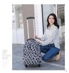 20 pollici Delle Donne Bagaglio Trolley Da Viaggio borsa zaino Zaino Trolley valigia bagagli per le donne Ruote Zaini Carry-on Borse