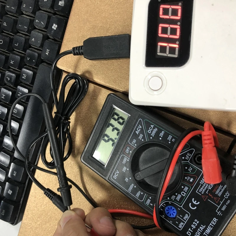 QC3.0 USB to 9V 5.5x2.5mm Converter Cable Home Office Router Speakers Power Cord 9V PD Power Trigger Cord