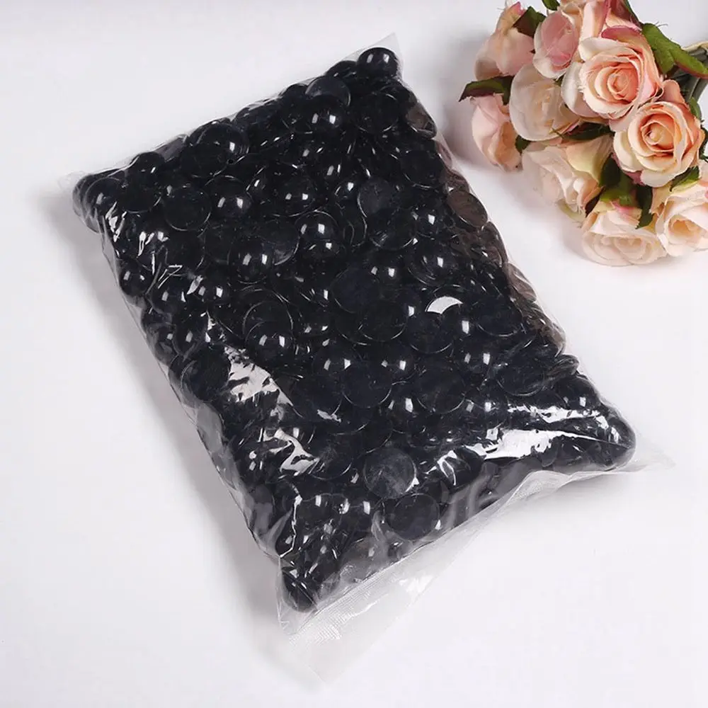 100 pçs plástico preto olhos de segurança para ursos agulha felting animais fantoche artesanato fazendo crianças diy brinquedo de pelúcia bonecas