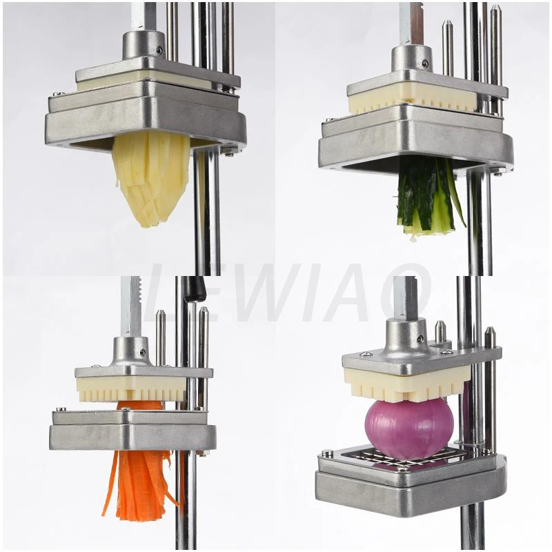 Stainless Steel Potato Strip Cutter French Fry Cutter With Potato Chipper Slicer Carrot Cucumber Cutter Kitchen Gadgets