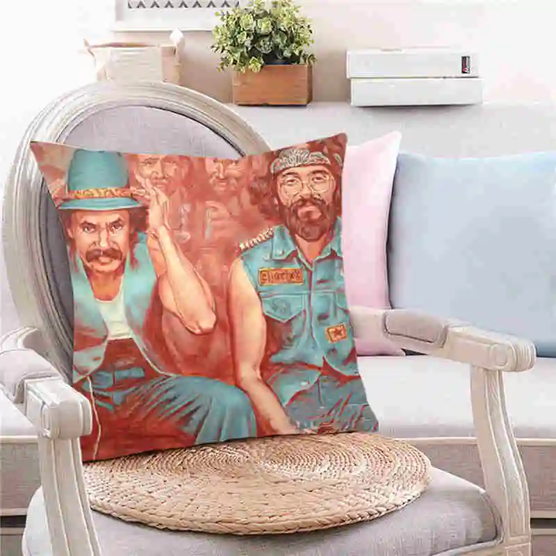 Sofa Cushion Cover Funny Duo Living Room Decorative Pillows Home  Pillow Case 45x45 Chair Cushions Car Pillow Cover SJ-162