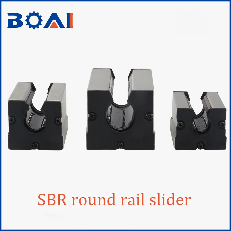 قضبان مستديرة كتلة Gulide المنزلق SBR16/SBR20/SBR25/SBR30/SBR40 نوع الغبار واقية