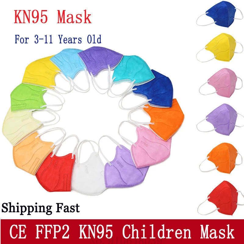 

mask ffp2 children Kids KN95 Mask Protective Dustproof Breathable CE Reusable Boys Girls Fit 6-14 Years Mascarillas Face Mask