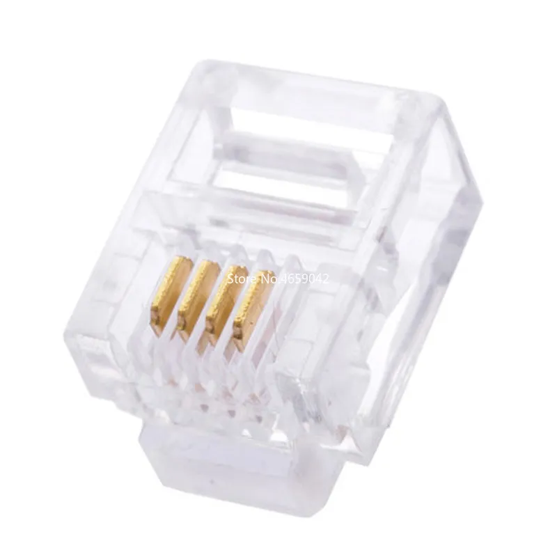 10Pcs RJ11 RJ45  6P2C 6P4C 6P6C 8P8C Telephone Internet Modular Plug Jack Network Connector