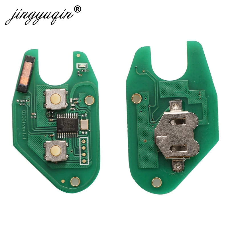 jingyuqin 2 Button Car Remote Key 433mhz ID46 Chip Transmister for Renault Traffic Master Vivaro Movano Kangoo Ne73 VAC102 Blade