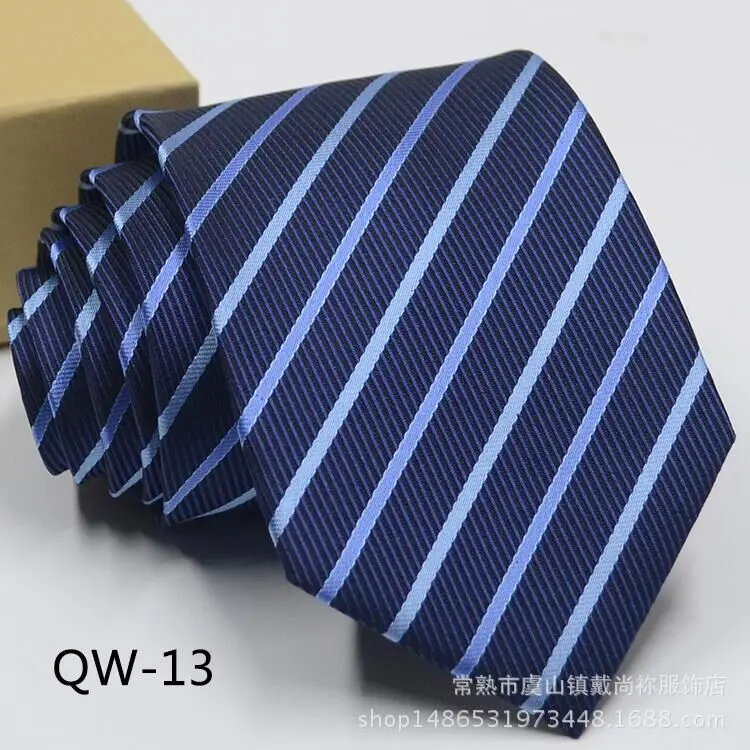 

Classic Men's Suit Set Tie Formal Party Striped Neck