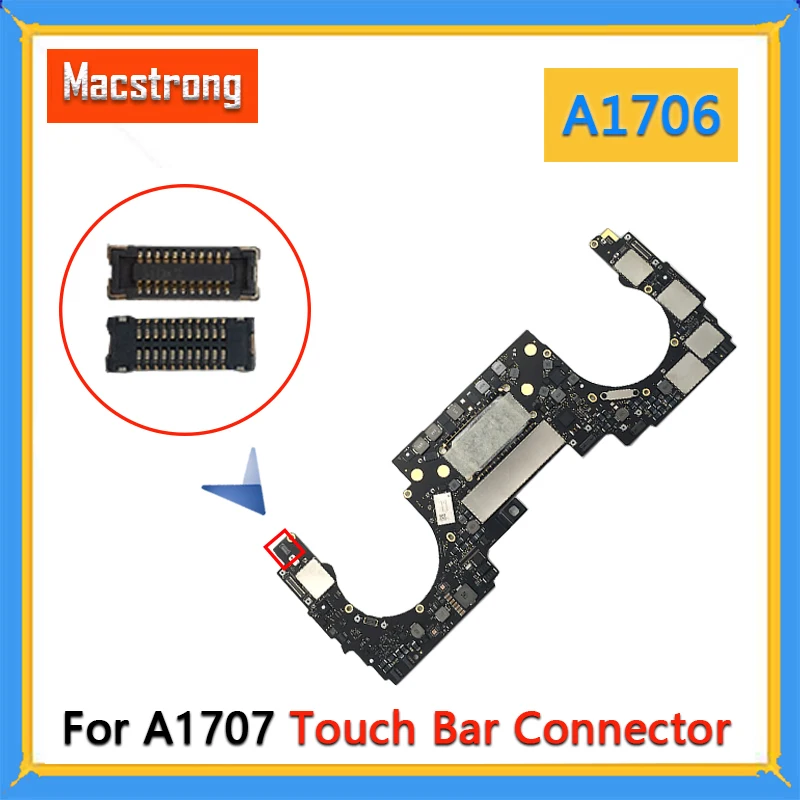 Original New A1706 Touch Bar Connector for MackBook Pro Retina A1706 A1707 Touchbar Connector Socket On Motherboard
