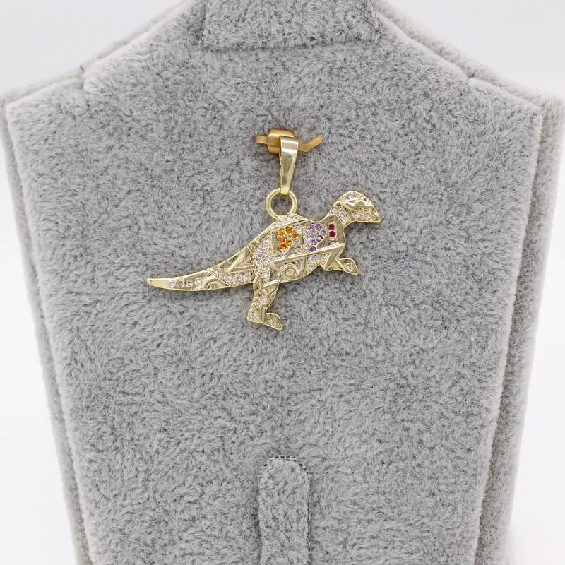 FS Magnificent Trendy 14K Gold Dinosaurio Shape Charm Pendant Vintage Jewelry For Gift/Party