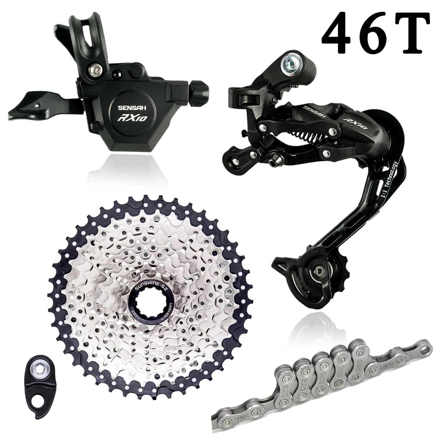 SENSAH RX10 1x10 Speed MTB Rear Derailleur 42T/46T