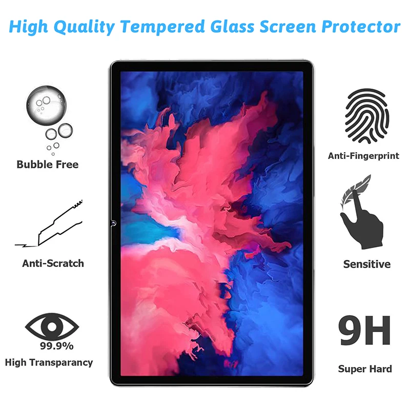 9H temperované sklo pro lenovo tab 11 11.0'' TB-J606F ochranný filmovat tablet obrazovka ochránce pro lenovo tab P11 ochranný filmovat