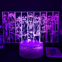 3D Anime Lamp Bleach Led Night Light for Kids Bedroom Decoration Bedside Lamp Gift for Children Study Room Decor Light 3d