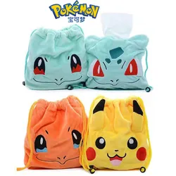 Pokemon Plüsch 4 Stile Anime Figuren Pikachu Charmander Squirtle Bulbasaur Lagerung Kordelzug Tasche Modell Spielzeug Kinder Geschenke