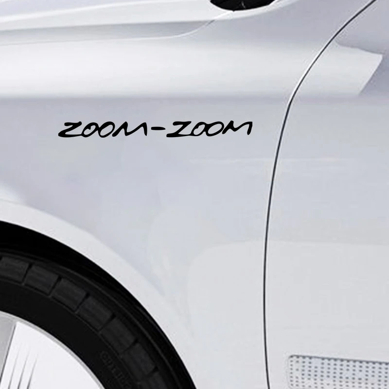 CS40096# Die-Cut Vinyl Decal Zoom Zoom Car Sticker Waterproof Auto Decors on Car Body Bumper Rear Window