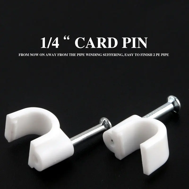 1/4 "Pipa PE Dinding Tempat Tetap Klip RO Water Cepat Konektor Diameter 6.5Mm Fitting Filter Bagian Sistem Kuku peletakan dan Kabel