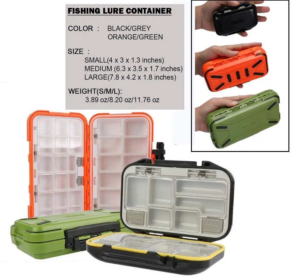 Goture Fishing Tackle Box Double Layer 30 Compartments Fishing Lure Bait Hook Box S/M/L Fly Fishing Storage Boxes Accessories image 3