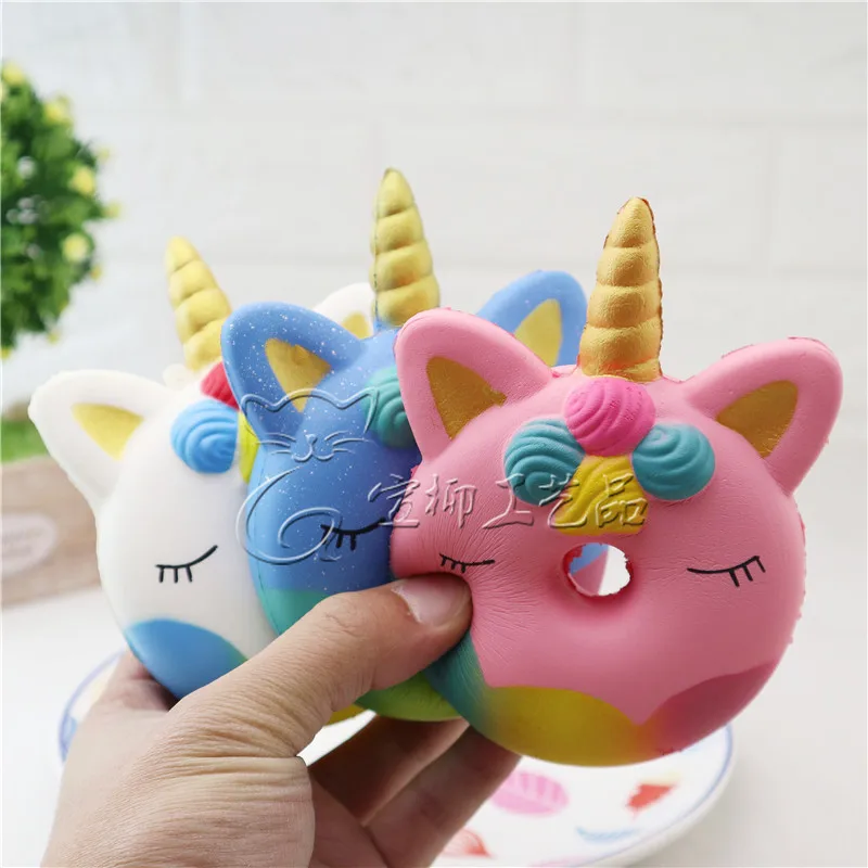 

squishy giant donuts Jumbo Kawaii Unicorn Donut Squishy Squishies Cream Scented Slow Rising Squeeze Toy Kids Birthday Gift