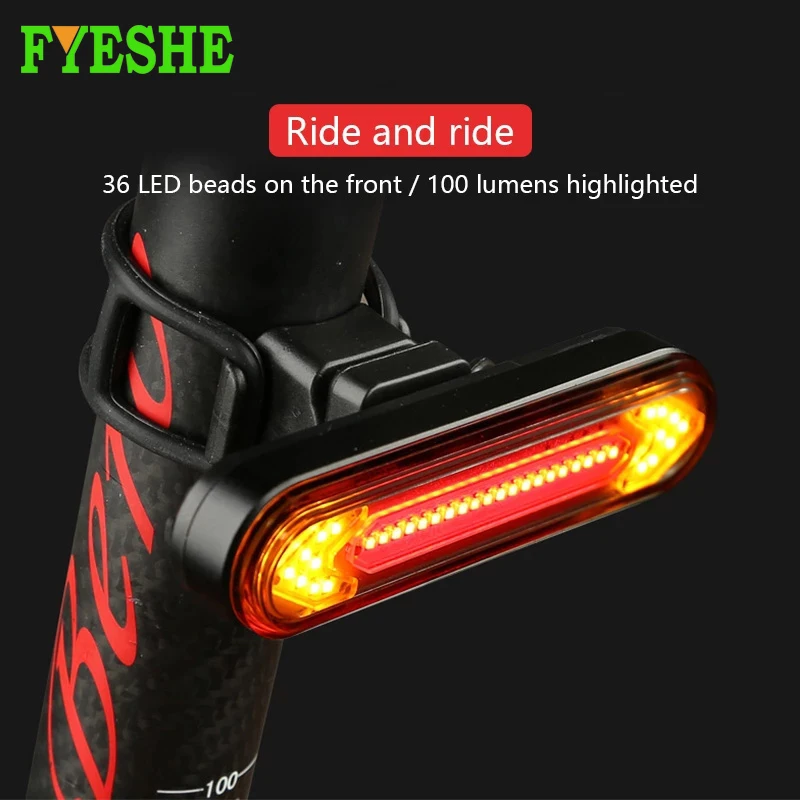 Bike Light Bicycle Tail Lights Smart Wireless Remote Control Turn Signals Cycling Safty Warning Rear Light Bicycle Accessories