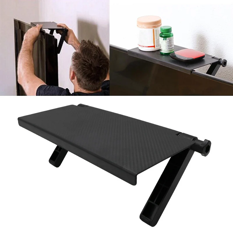 

TV Caddy Adjustable TV Screen Storage Caddy Bracket Computer Screen Shelf Storage Organizer ключница на стену PI669