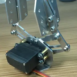 الفضة سبائك الألومنيوم مخلب روبوت الذراع الروبوتية اليد المعدنية مع MG996R مضاعفات لقطع غيار لعبة قضيب تصميم اردوينو DIY أفضل 12 مبيعات ذراع روبوتية صناعية - No10