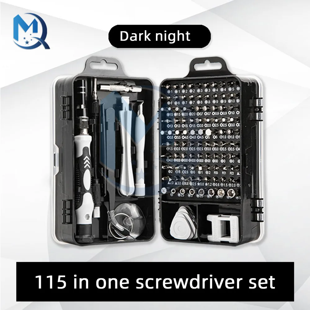 Screwdriver Tool Set 115 in 1 Watch Mobile Phone Disassembly Repair Screwdriver Hardware Tool Repair Kit for Home