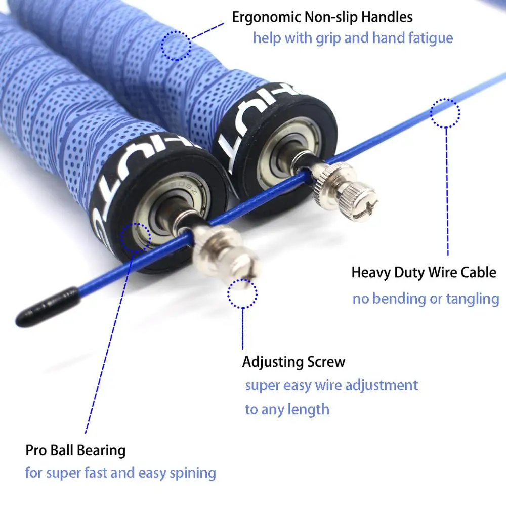 Cuerda de salto de velocidad para Crossfit, comba profesional para MMA, boxeo, Fitness, saltar, entrenamiento