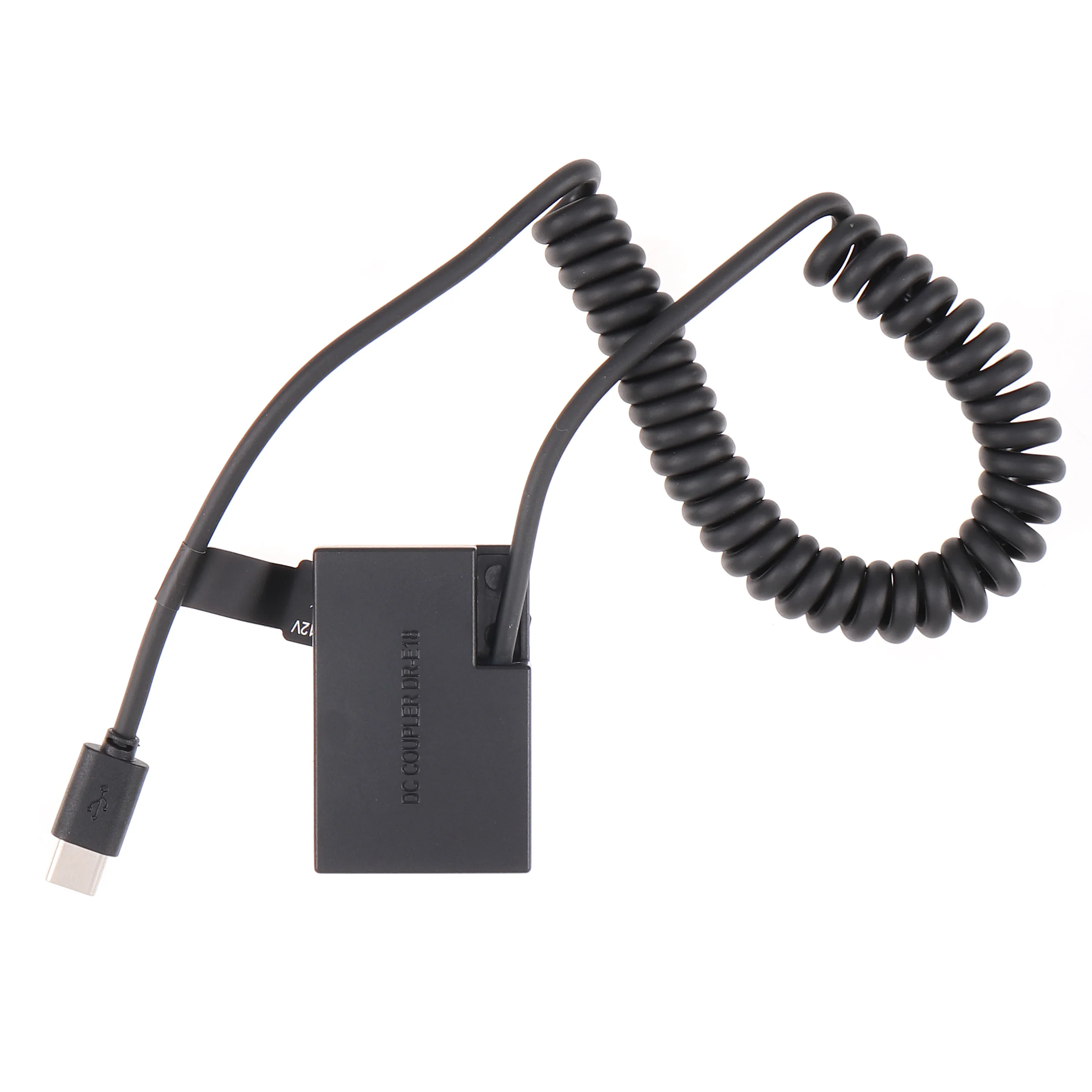 FOTGA LP-E18 Dummy Battery Adapter +Type C Cable for Canon RP 77D 200D 250D 750D 760D 800D 850D Rebel T6i T6s T7i T8i SL2