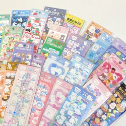 SKYSONIC Updated 4/6/7/8/12/16 PCS Full Set Series Decorative Stickers Kawaii Kpop Idol Card Album Sticker Korean Stationery