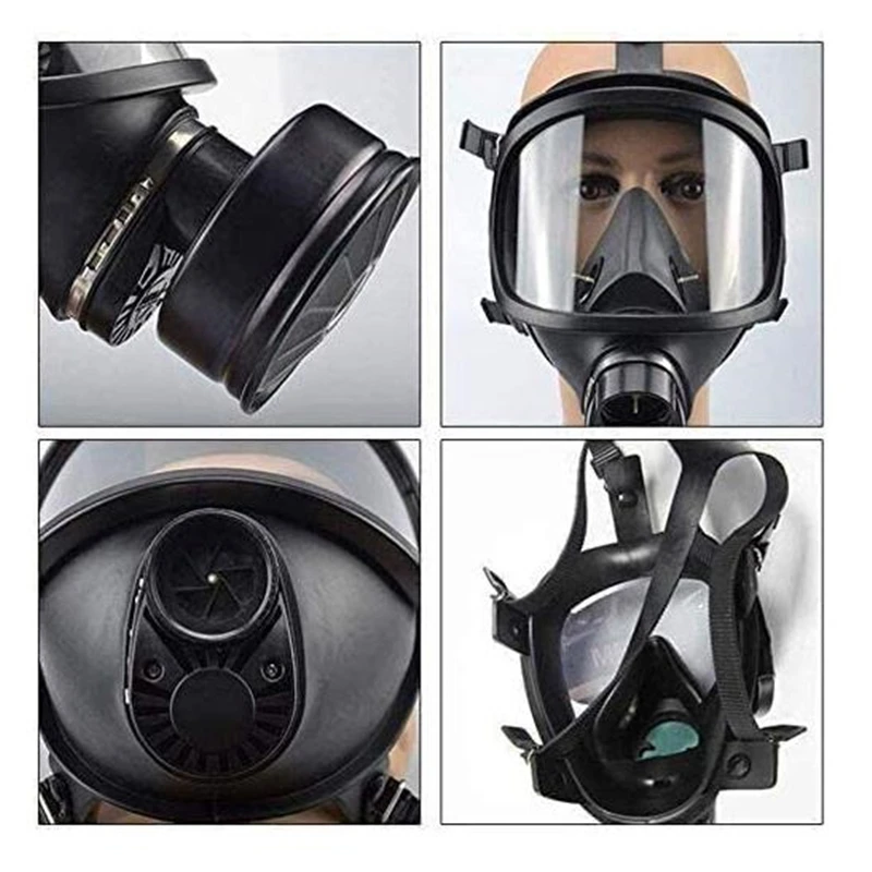 Chemical Gas Mask Chemical Biological, and Radioactive Contamination Self-priming Full Face Mask Classic Gas Mask