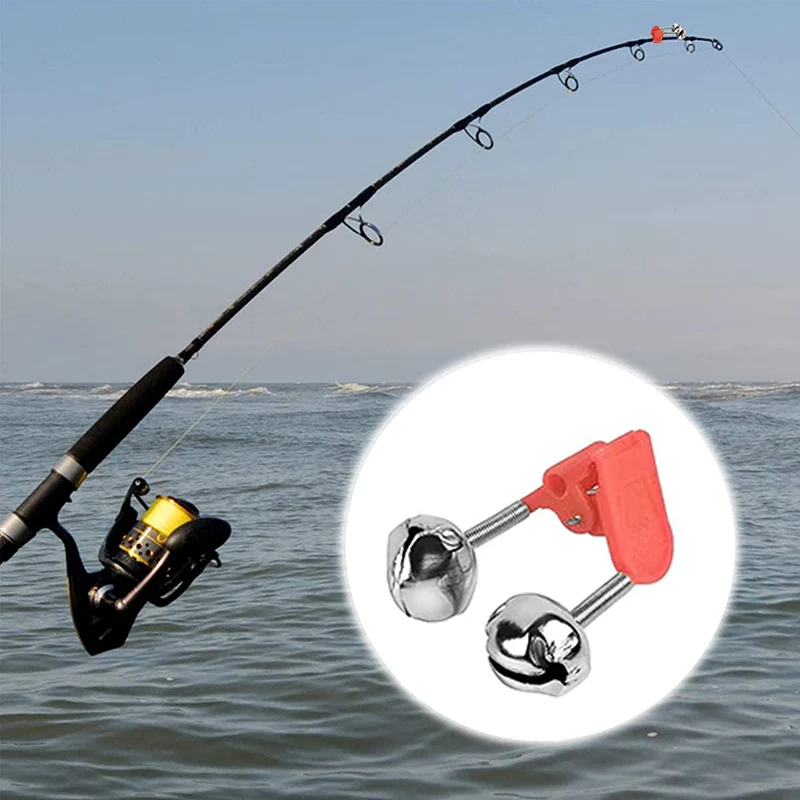 2021 NEW 10Pcs Fishing Bell Bite Alarms Fishing Rod Clamp Tip Clip Bells Ring Carp Fishing Accessories Tackle Fish Alarm