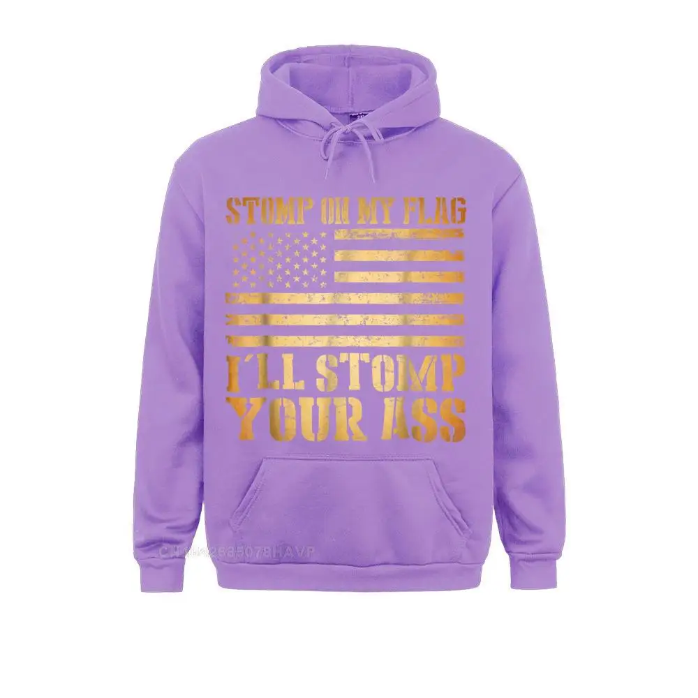 Stomp My Flag I'll Stomp Your Ass Patriotic Hoodie Long Sleeve Hoodies Men Sweatshirts Funny Clothes Cheap