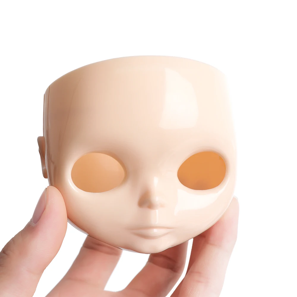 1/6 Blyth DIY Doll Factory Dolls Faceplate With Backplate 30cm Plastic Blyth No Makeup Face and Screw Toys Doll Accessories