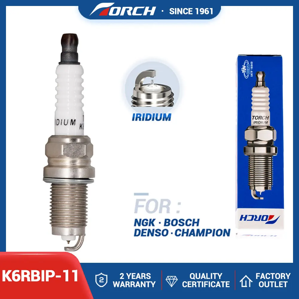 

Замена свечи для 6711/ZFR6K-11 DENSO KJ20DR-M11 HONDA 12290-PND-A01 98078-561CW Iridium Platinum Spark Plug TORCH K6RBIP-11