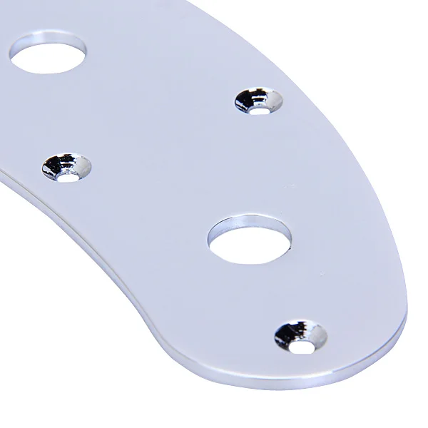 Chrome Electric Bass Switch Control Plate For Musicman Stingray Guitar New