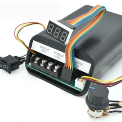 DC Motor PWM Digital Display Speed Controller Max 60A CW CCW 0~100% Adjustable Drive Module