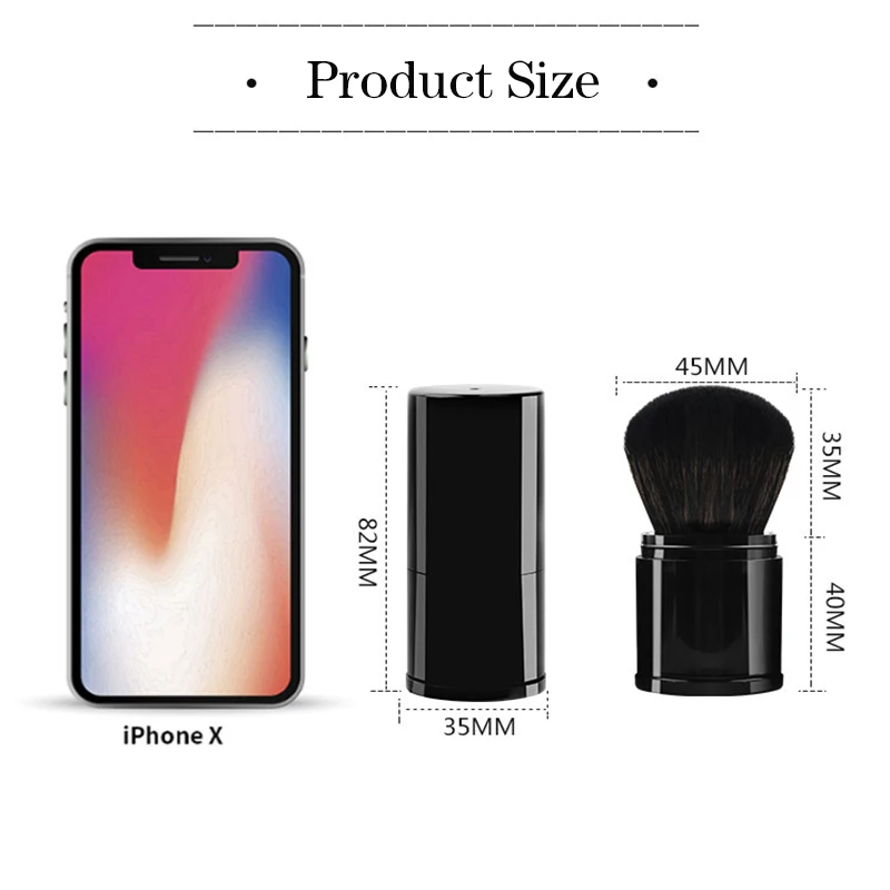 1Pc Bequem Versenkbare Make-Up Pinsel Make-Up Werkzeuge Zubehör Für Ace Foundation Pulver Lidschatten Große Lose Pulver Erröten