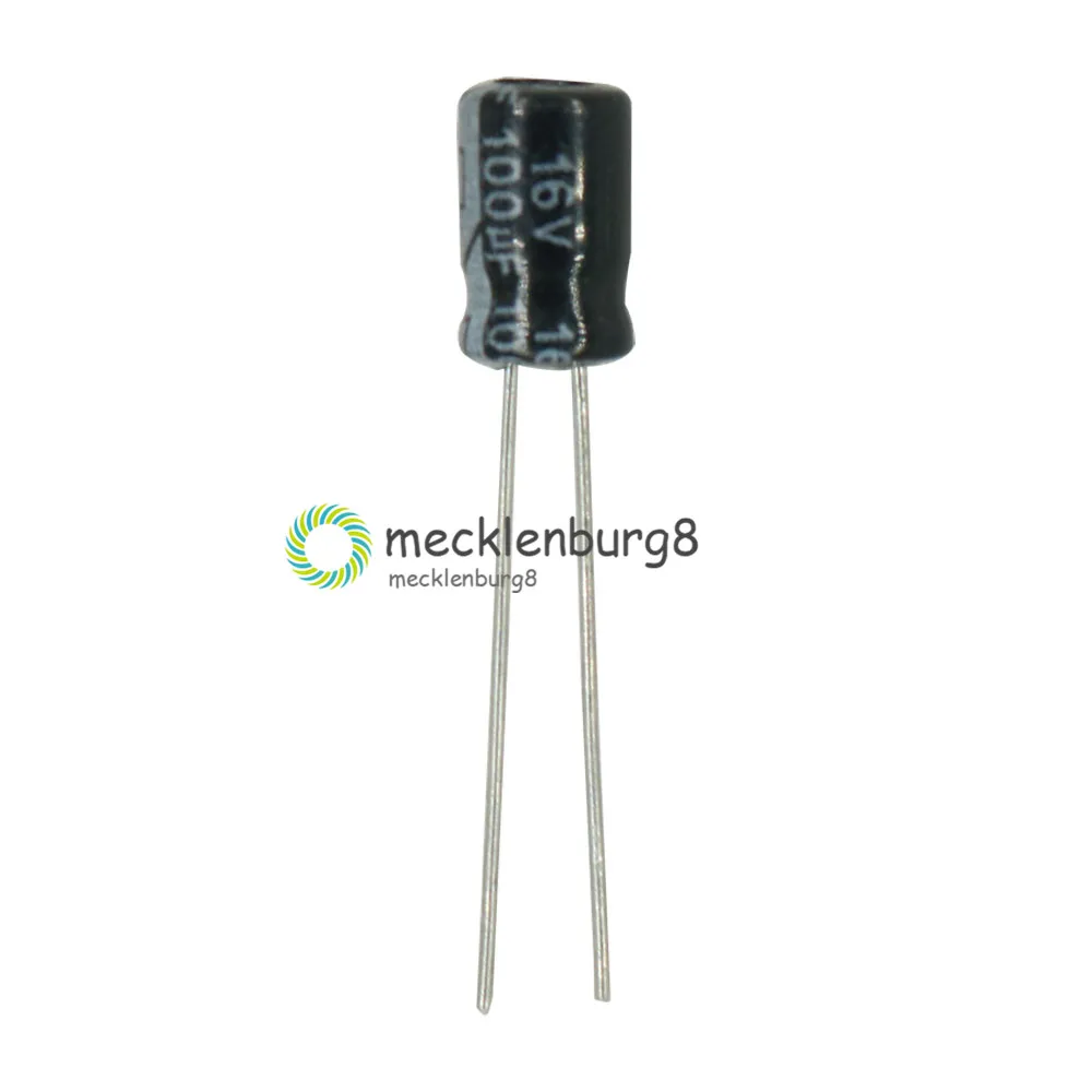 10 PCS Higt quality 16V100UF 5*7mm 100UF 16V 5*7 Electrolytic capacitor