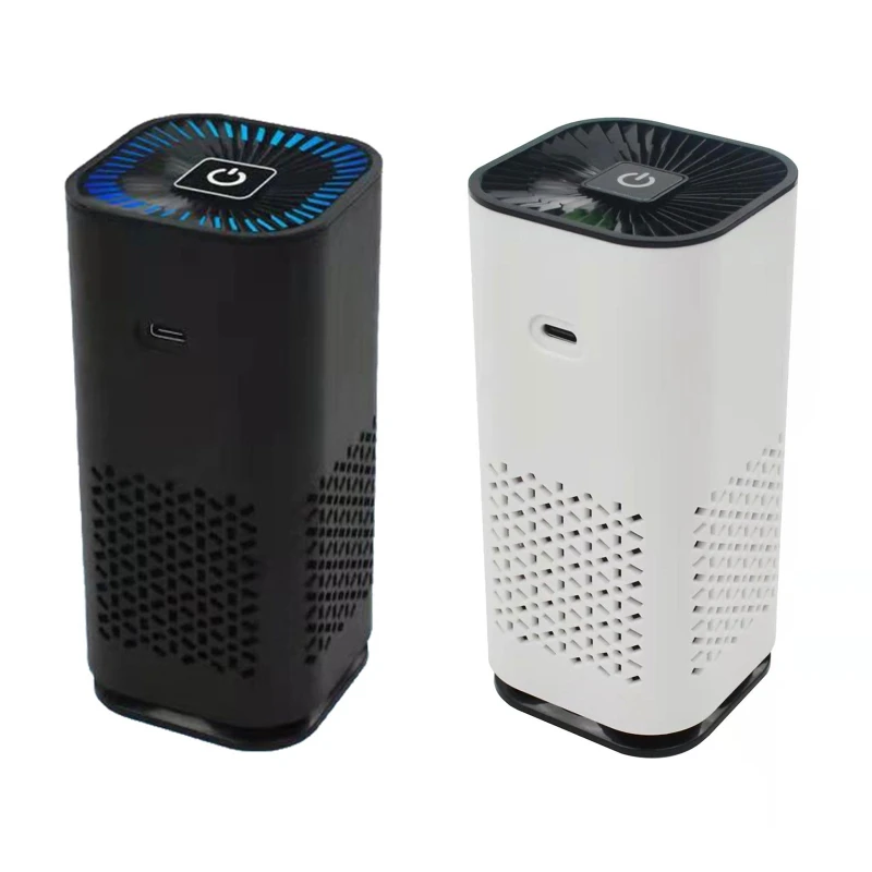 

Portable Mini Air Purifier Negative Air Cleaner with 3 Stage Filter Car Air Freshener Helps Alleviate Allergies