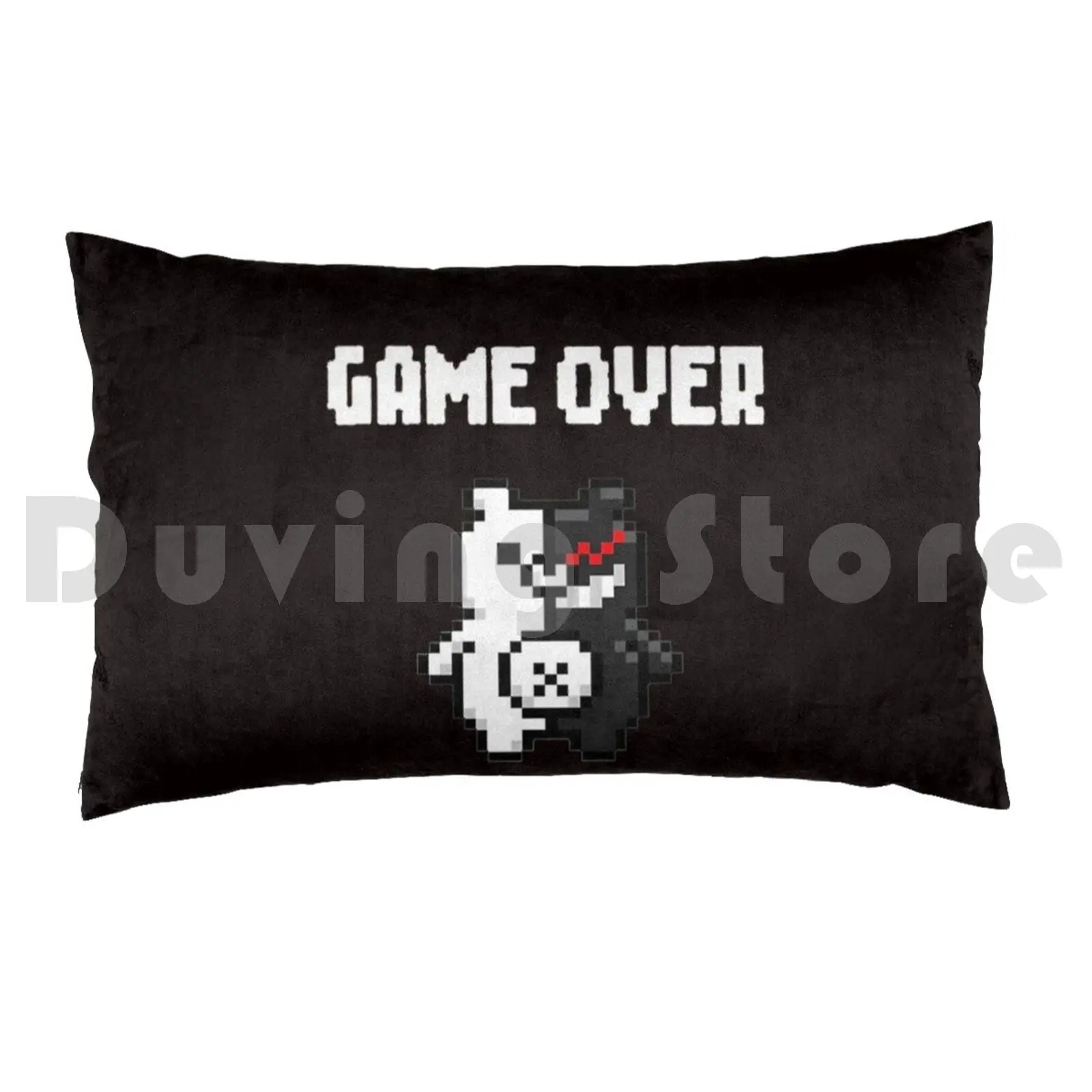 Monokuma Game Over Pillow Case DIY 50*70 Danganronpa Monokuma Game Over Anime