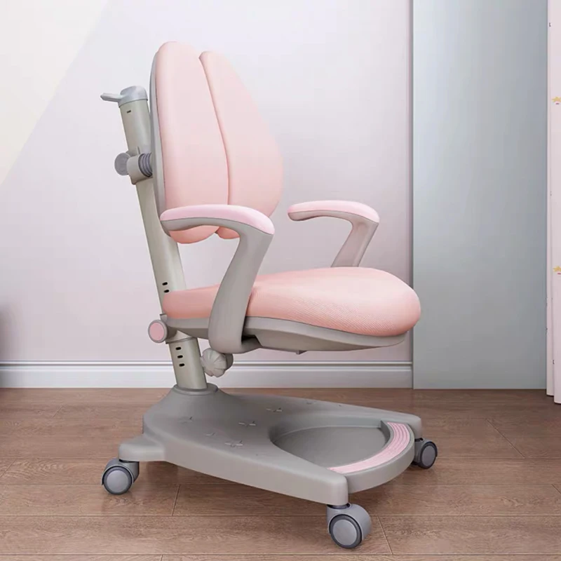 

New Children study chair Primary school pupils correct sitting posture backrest chair Home office writing chair lift chair