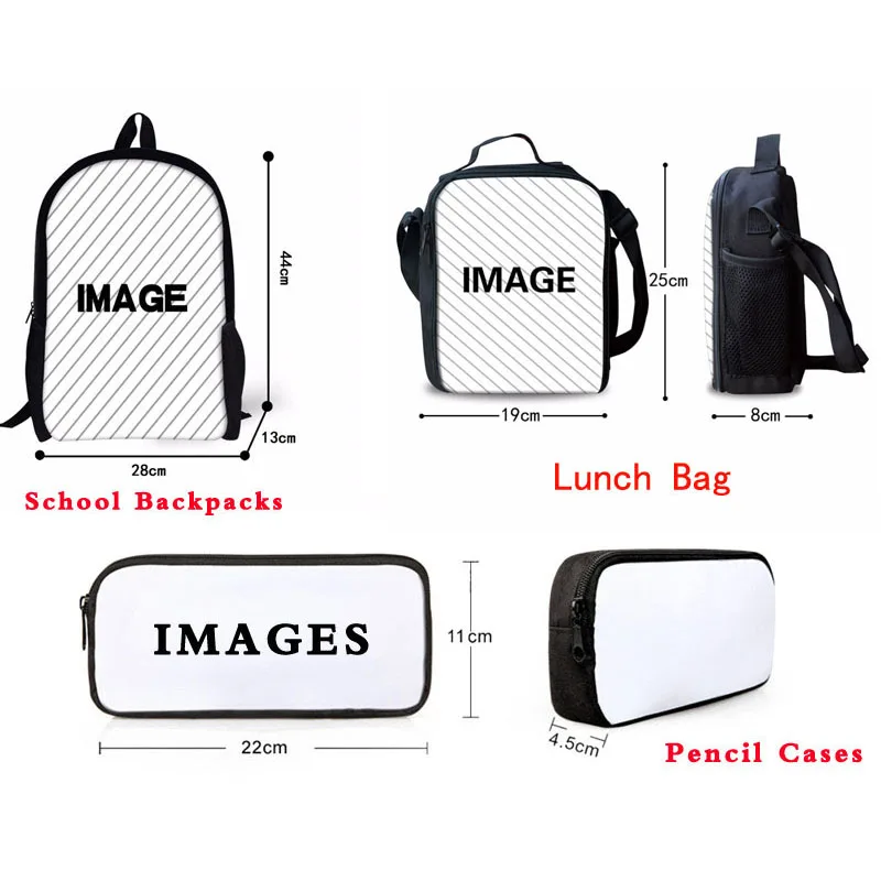 Custom Your Image/Logo 3D Children School Bags for Girls Boys Student Book Bag Kids Backpack Schoolbag Bookbag mochila escolar