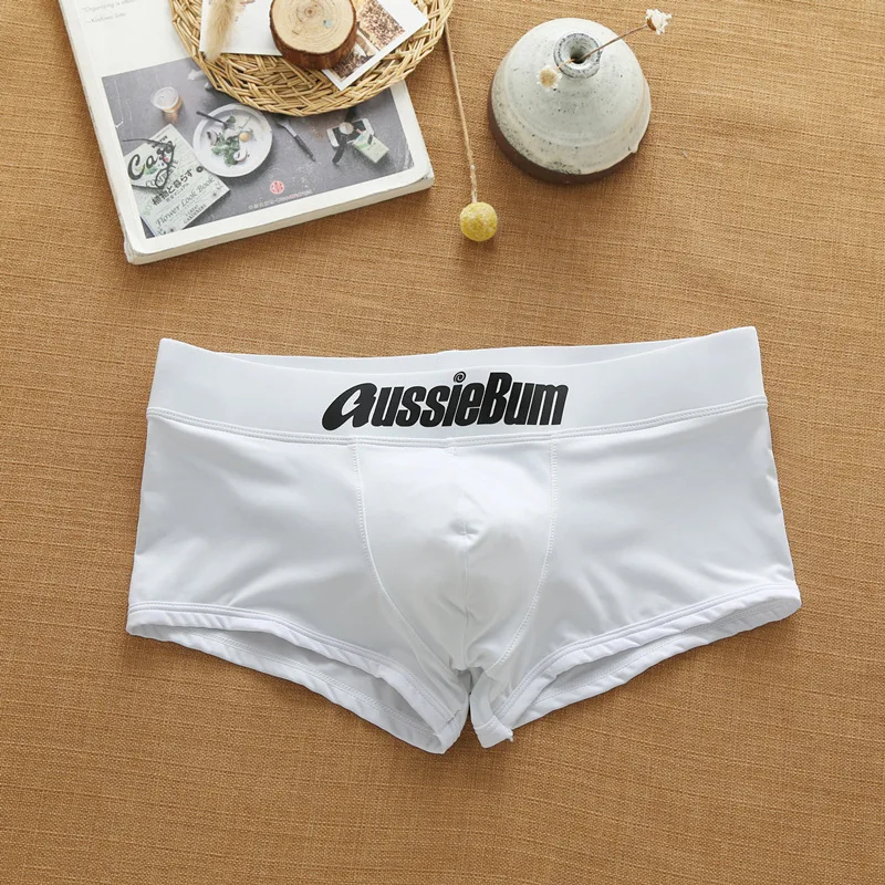 男性の下着ミルクシルク快適なスポーツボクサーaussiebum-m218バッグ