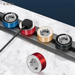 KXN EU Germany Standard Wall Mounted Power Track Rail Socket Electric Extension Aluminum Alloy Outlets for Kitchen Home Office